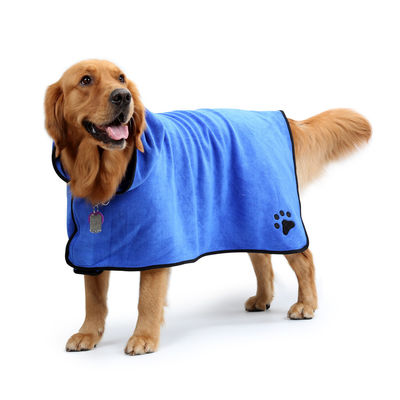 toalhas rápidas absorventes macias do cão da secagem de Microfiber das ferramentas viciados da preparação do animal de estimação