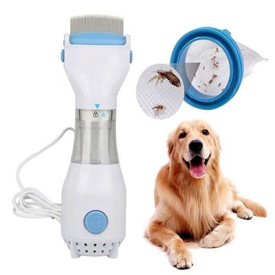 Líquido de limpeza dos piolhos da pulga do animal de estimação do pente de Cat Dog Electric Flea Remover e pente da preparação