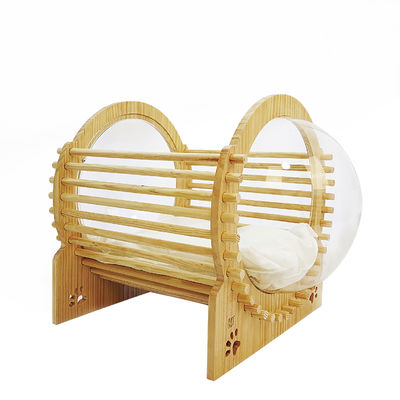 Madeira Cat Bed House With Window da cápsula
