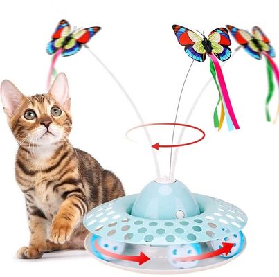 Cat Automatic Teaser &amp; exercitador interativos Kitten Toys With Spinning Butterfly