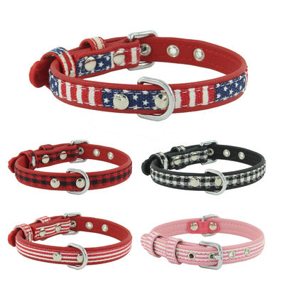 A cópia personalizada personalizou a correia do pescoço do cão de Logo Dog Collar Adjustable Pet