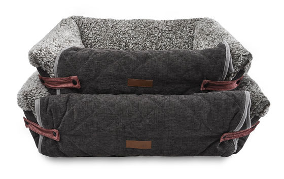 Esteira removível destacável de Flip Cover Comfortable Pet Bed Grey Dog Sofa Cushion With