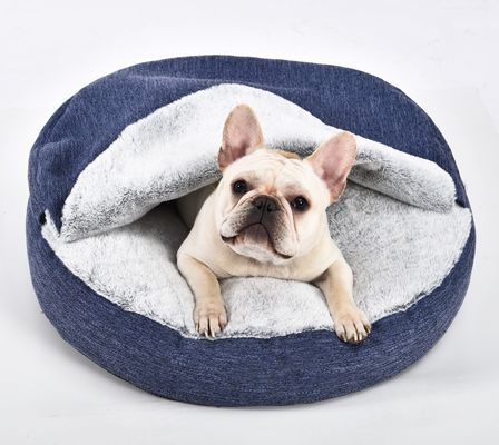 Cama de acalmação do anti animal de estimação inferior lavável superior do deslizamento de Snuggler do ninho do luxuoso da cama do cão da ansiedade não