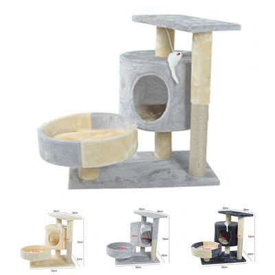 Multi condomínio nivelado Cat Climber Tower Sisal Large de madeira Cat Scratching Post