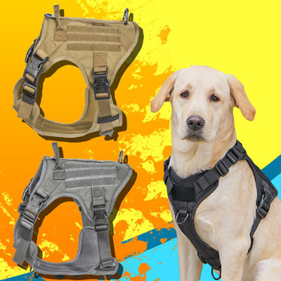 Chicote de fios militar tático do cão da veste com segurança tática do ODM Molle da curvatura para o serviço &amp; a veste militar de formação do cão