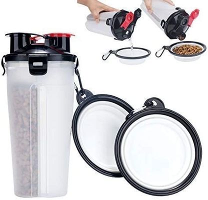 Garrafa de água portátil do cão da prova do escape do curso do animal de estimação de Hallupets para caminhar o passeio