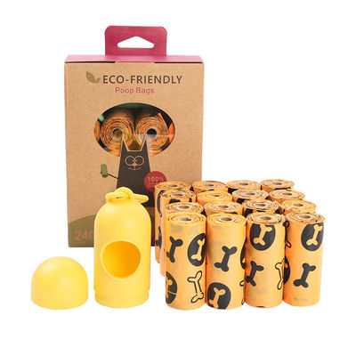 O tombadilho biodegradável do cão 100 ensaca 16 Rolls BSCI com os sacos avaliados do tombadilho do cão da terra do distribuidor