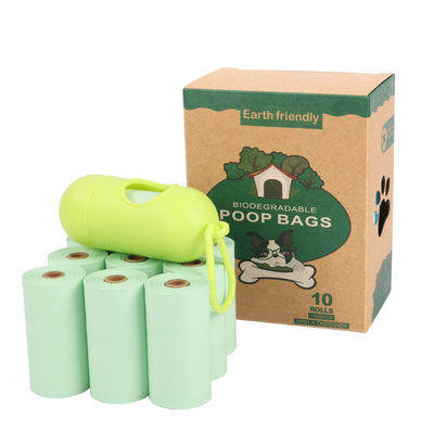 O tombadilho biodegradável livre plástico Compostable do cão de 100% ensaca com distribuidor