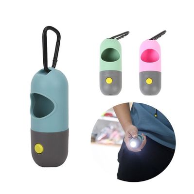 Sacos e distribuidor limpos do tombadilho do cão do lixo de múltiplos propósitos BSCI do portador com luzes do diodo emissor de luz