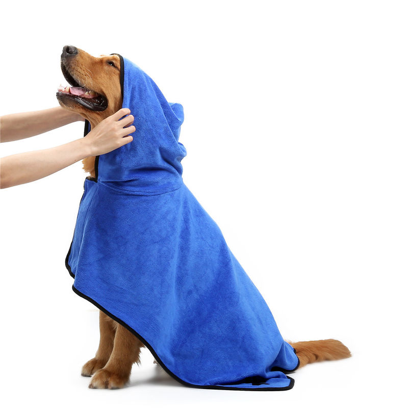 toalhas rápidas absorventes macias do cão da secagem de Microfiber das ferramentas viciados da preparação do animal de estimação