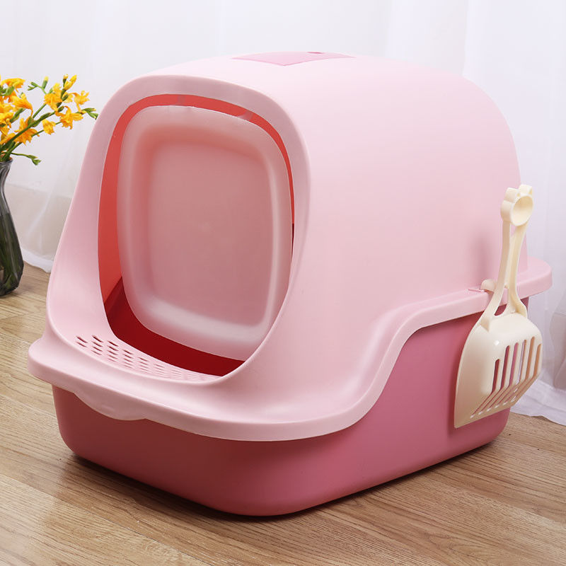 Cat Litter Pan Waterproof Hooded completamente fechado Cat Litter Box With Shovel