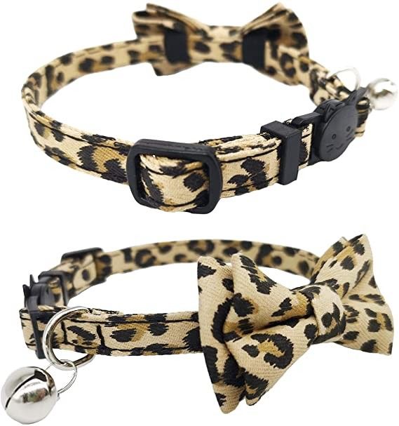 Laço Breakaway de Cat Collar Bells With Cute da curvatura para Kitty Small Dogs Adjustable