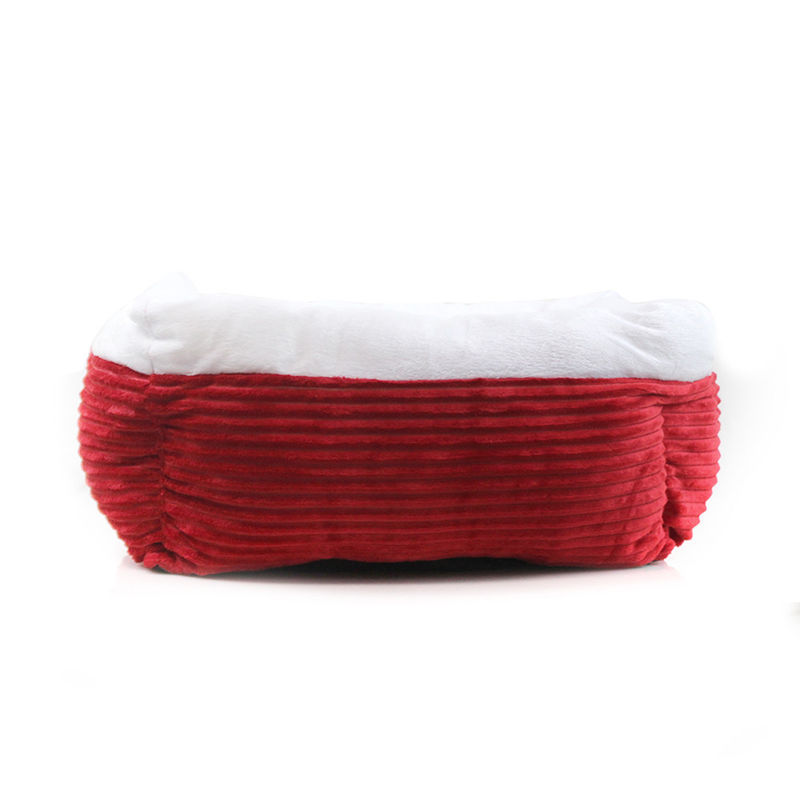 O animal de estimação de Cat Bed Self-Warming Deep Sleep do cão do luxuoso do retângulo coloca animais de estimação do veludo de algodão coloca o sofá confortável lavável do cão