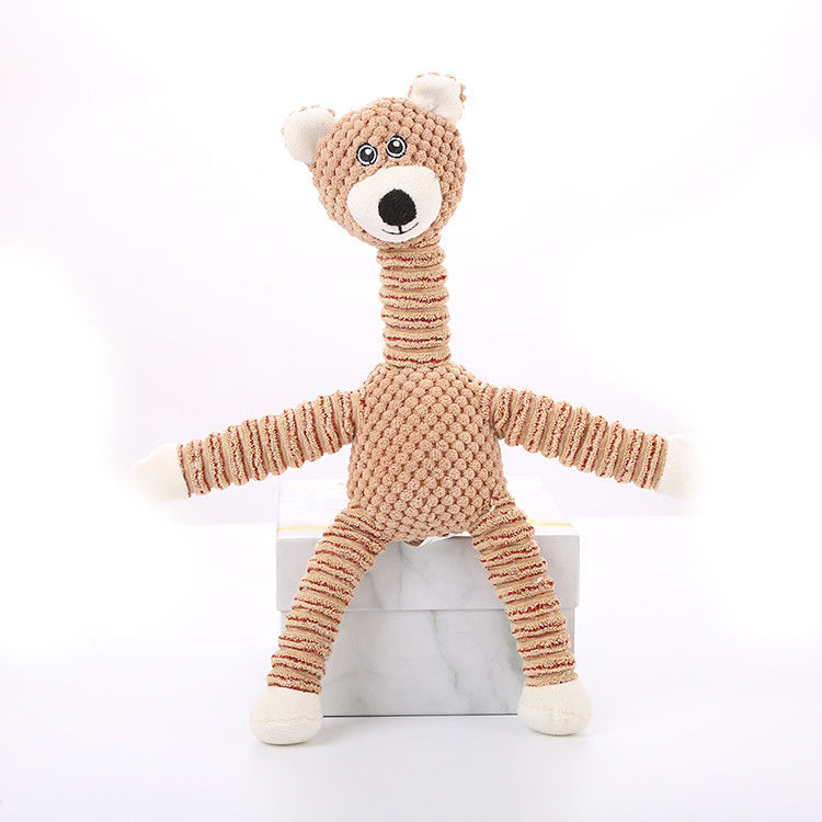 O cão sibilante do luxuoso de algodão brinca os brinquedos interativos da mastigação do cão, brinquedos enchidos da mastigação do cachorrinho para a limpeza dos dentes, pequeno, médio, grande