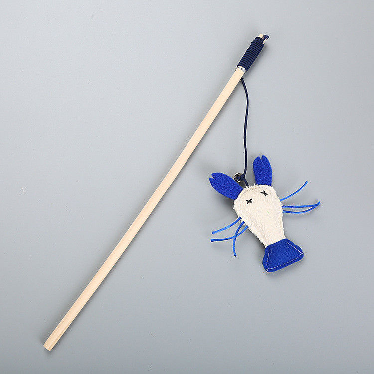 Brinquedo 30g de Cat Toy Fish Shrimp Cat Interactive da provocação da pena da tomada