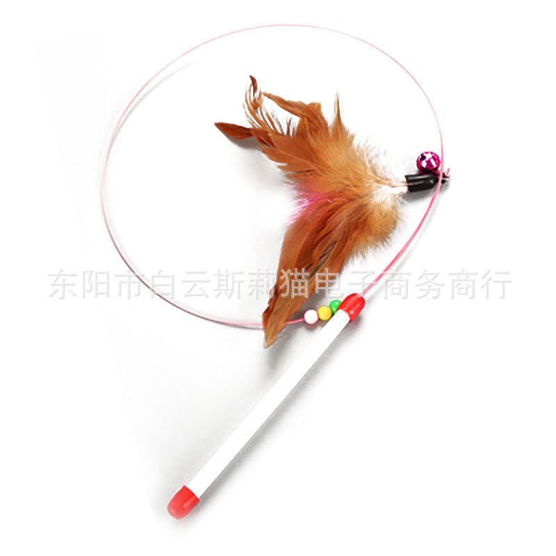 Varinha da provocação de Hallupets Cat Pet Toys Cat Feather