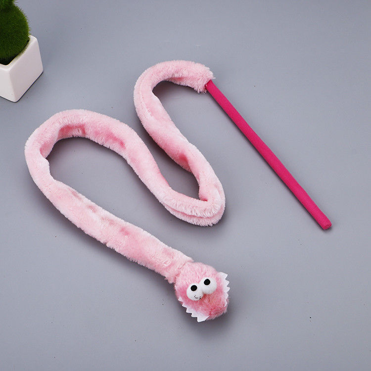 Varinha durável bonito 31g do luxuoso de Cat Toy Teaser Snake Shape Kitten