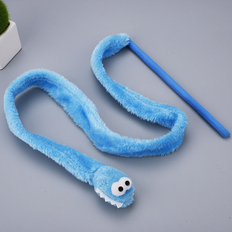 Varinha durável bonito 31g do luxuoso de Cat Toy Teaser Snake Shape Kitten