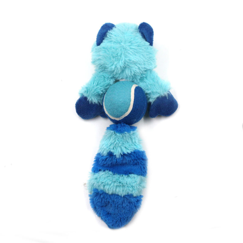 Brinquedos interativos do molar do cão durável resistente sibilante de Toy Fox Raccoon Bite do cão do luxuoso