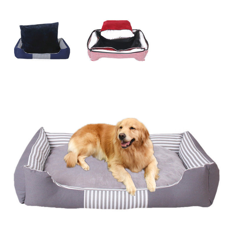 algodão de 1800g PP que enche a cama inferior impermeável do animal de estimação da lona da cama confortável do animal de estimação