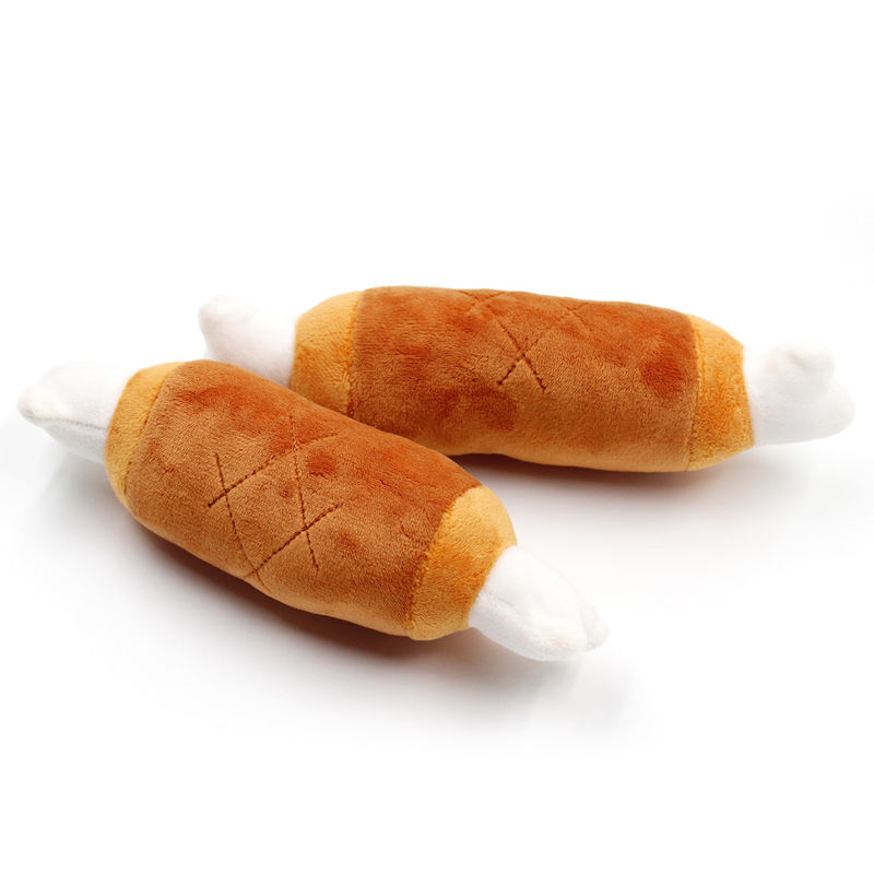 A mastigação sibilante dirigida dois do cão do luxuoso da forma do osso brinca o cachorrinho que sai os dentes os brinquedos 27g