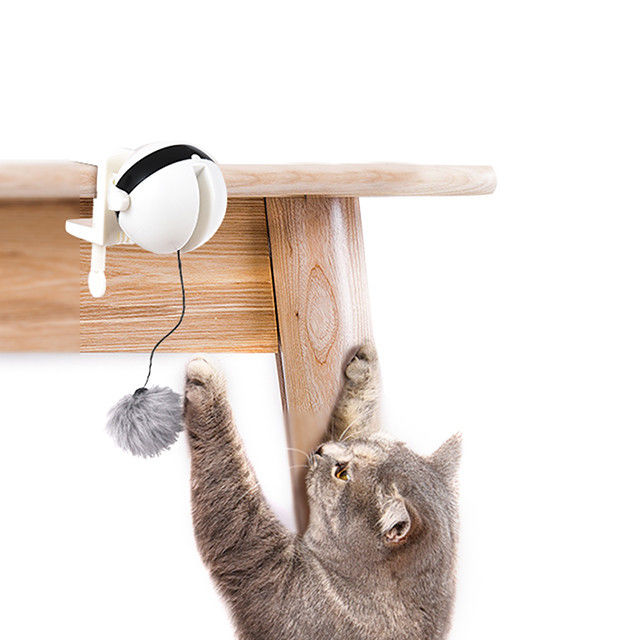 Auto bola eletrônica interativa Cat Pet Toys Funny Stick Cat Teaser Toy do elevador