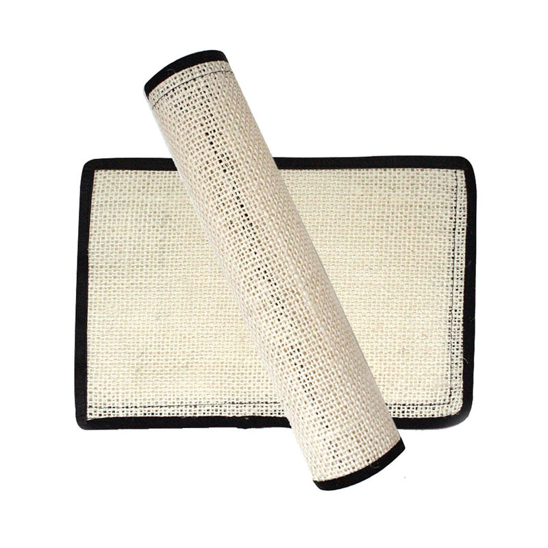 Cânhamo de sisal Cat Claw Toy dos pés de Cat Scratch Board Protect Table da cor do marfim