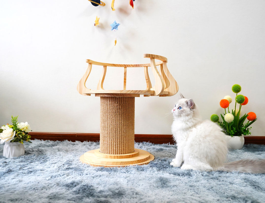 Tabela de risco de madeira amigável L tamanho 72cm M 62cm da foto de Eco Cat Climbing Tree Tower Cat