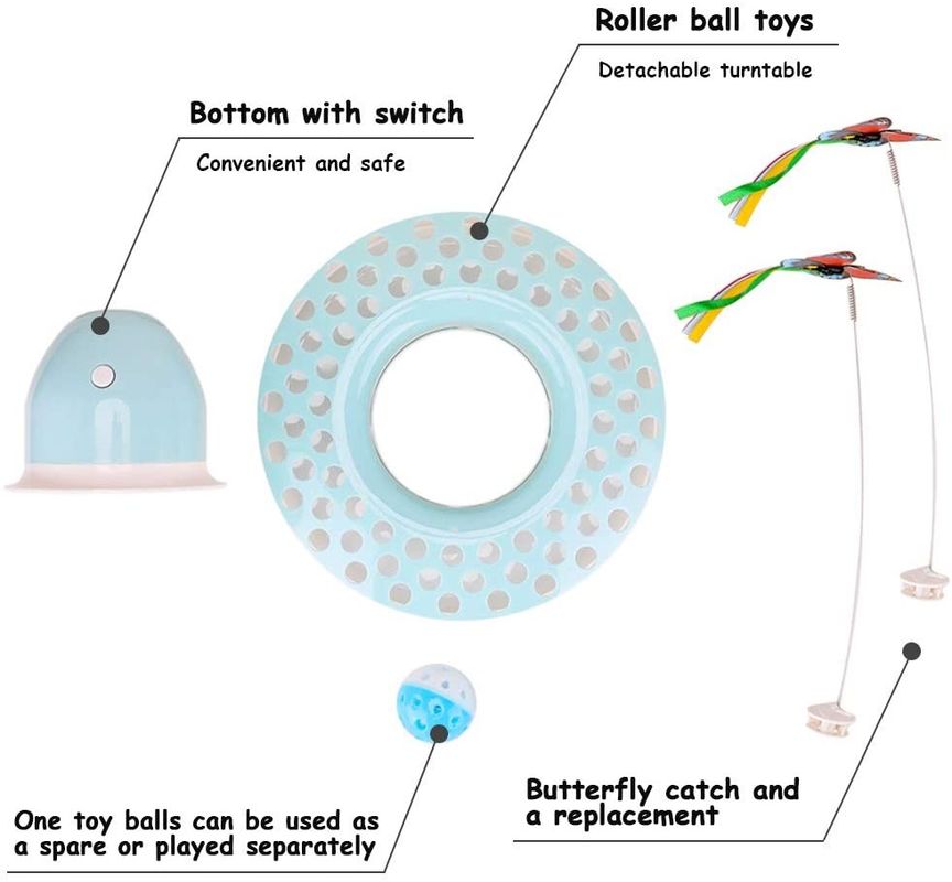 Cat Automatic Teaser &amp; exercitador interativos Kitten Toys With Spinning Butterfly