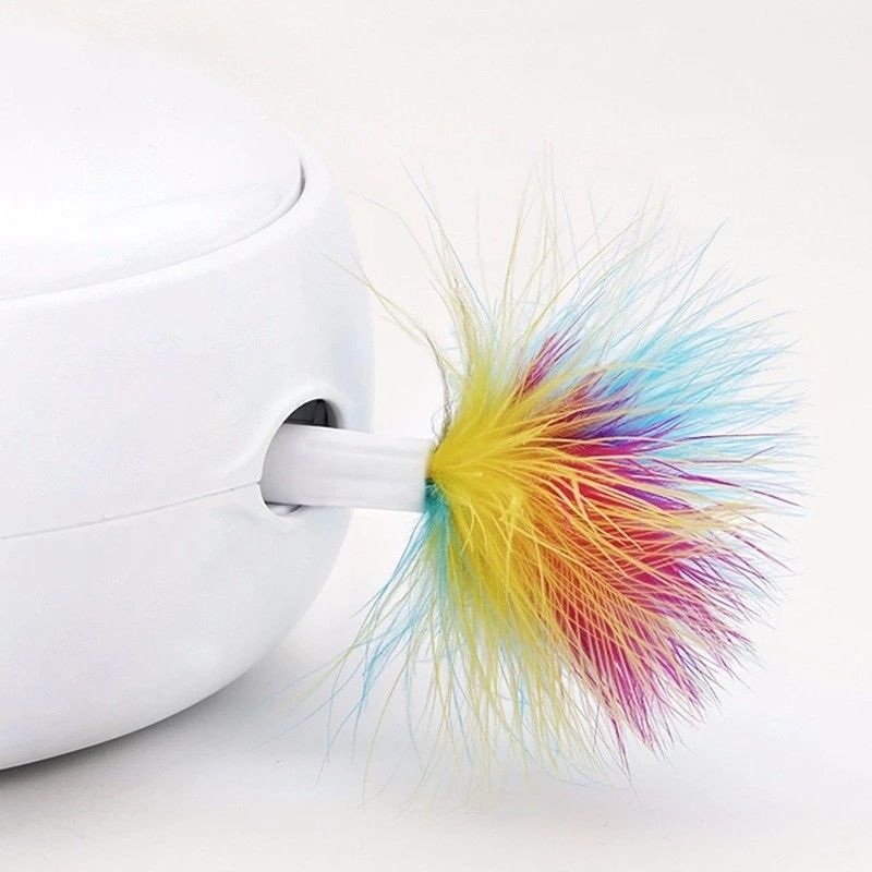 Rotação inteligente elétrica Cat Toy Feather Cat Toy automática