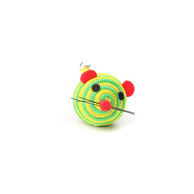 Os ratos de nylon de Bell Cat Pet Toys With A da corda da corda travam Cat Mouse Toy