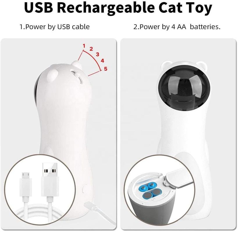 O carregamento automático interativo de Cat Laser Toy For Kitten USB automatizou o ponteiro Cat Toy do laser