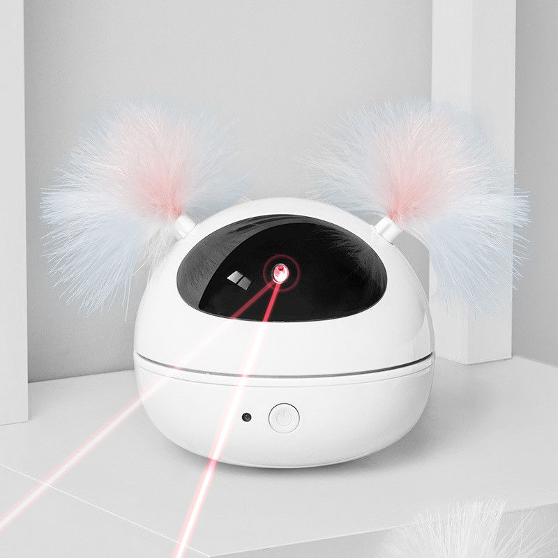 Brinquedo automático de Cat Laser Toys Interactive Kitten para gatos internos Smart de gerencio aleatório Cat Feat eletrônica robótico de ligar/desligar