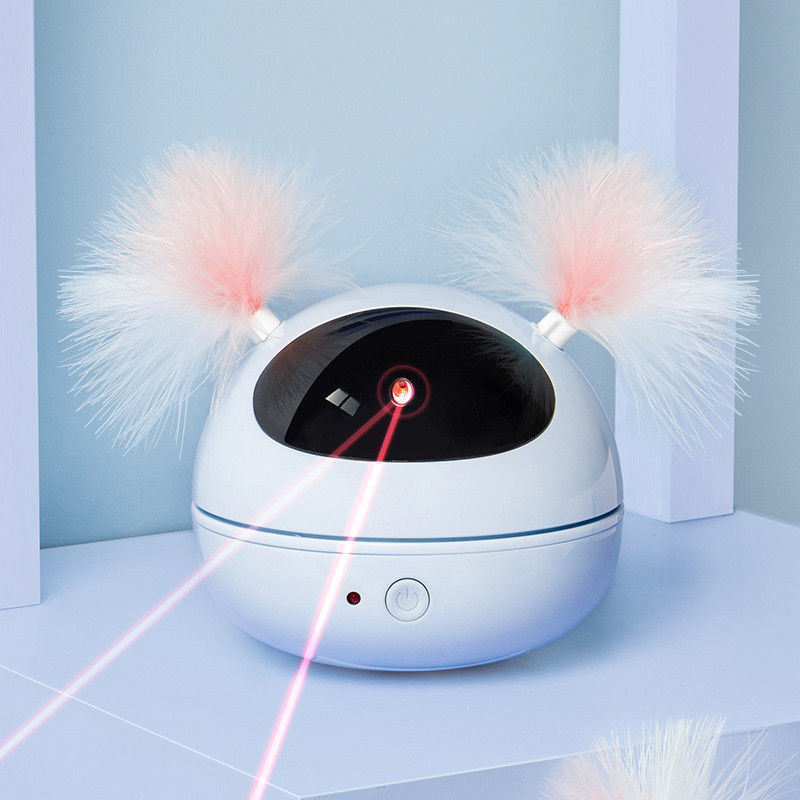 Brinquedo automático de Cat Laser Toys Interactive Kitten para gatos internos Smart de gerencio aleatório Cat Feat eletrônica robótico de ligar/desligar