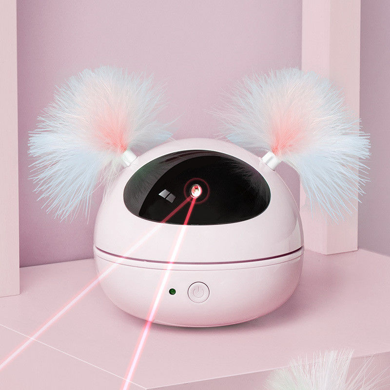 Brinquedo automático de Cat Laser Toys Interactive Kitten para gatos internos Smart de gerencio aleatório Cat Feat eletrônica robótico de ligar/desligar