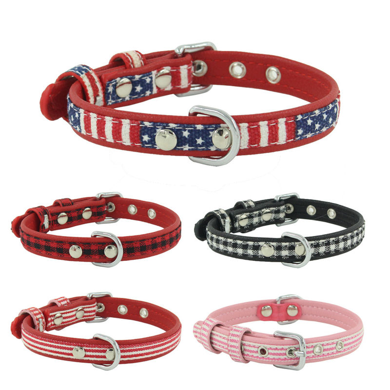 A cópia personalizada personalizou a correia do pescoço do cão de Logo Dog Collar Adjustable Pet