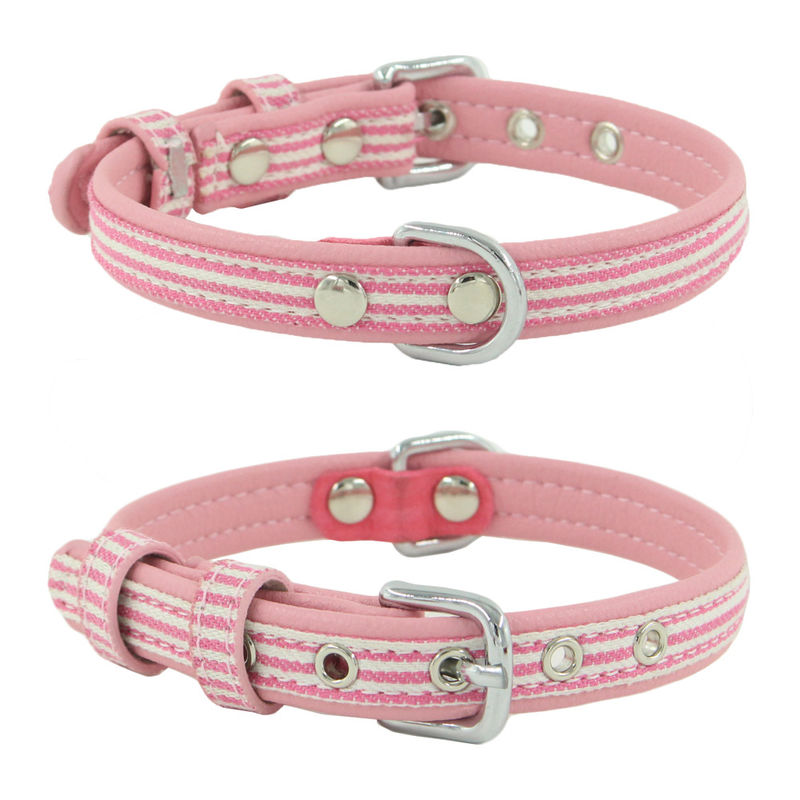 A cópia personalizada personalizou a correia do pescoço do cão de Logo Dog Collar Adjustable Pet