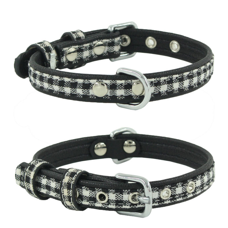 A cópia personalizada personalizou a correia do pescoço do cão de Logo Dog Collar Adjustable Pet