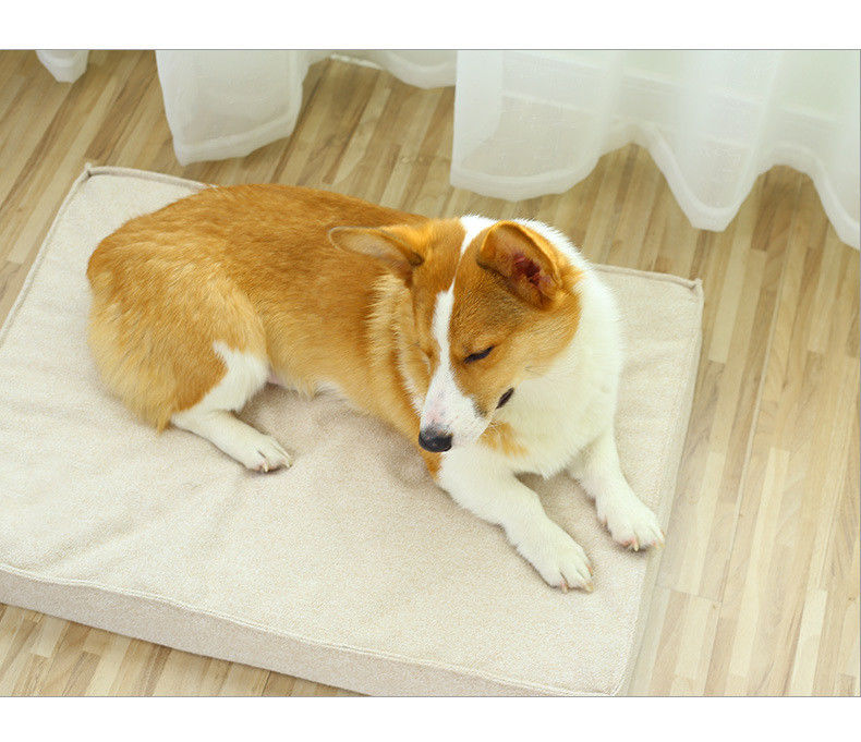 O cão ortopédico da espuma da memória coloca o colchão lavável impermeável grosso das camas do animal de estimação com tampa removível