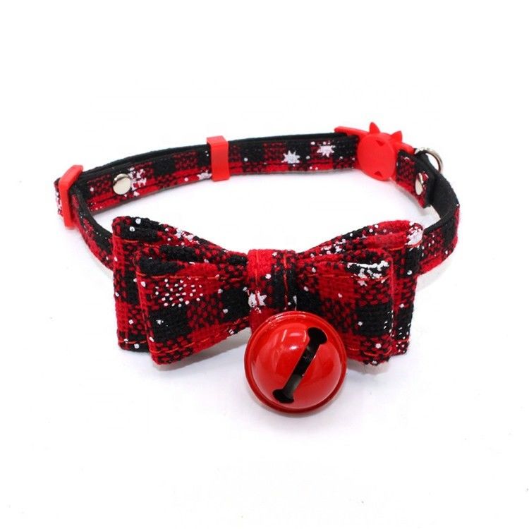 O chicote de fios da trela do colar de BSCI ajustou o Natal ajustável Breakaway Cat Collar da segurança de Bell