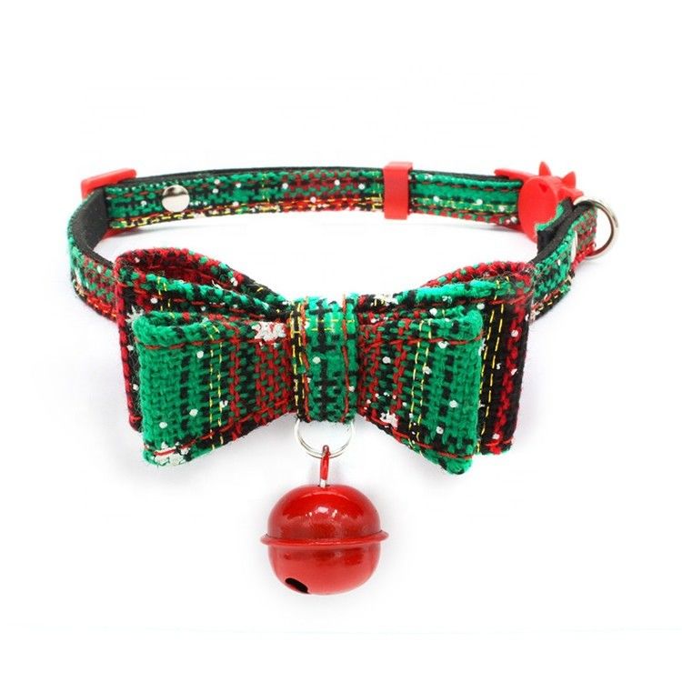 O chicote de fios da trela do colar de BSCI ajustou o Natal ajustável Breakaway Cat Collar da segurança de Bell