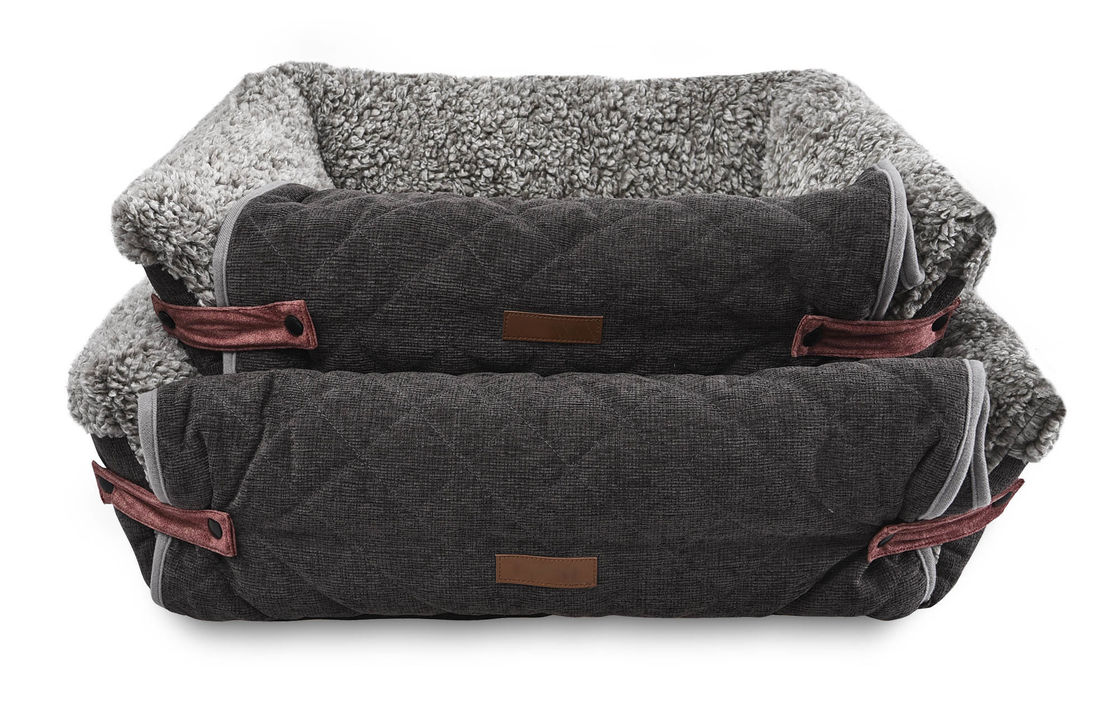Esteira removível destacável de Flip Cover Comfortable Pet Bed Grey Dog Sofa Cushion With