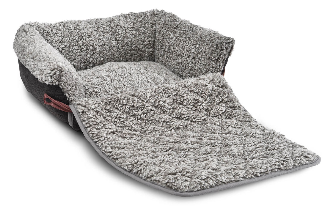 Esteira removível destacável de Flip Cover Comfortable Pet Bed Grey Dog Sofa Cushion With