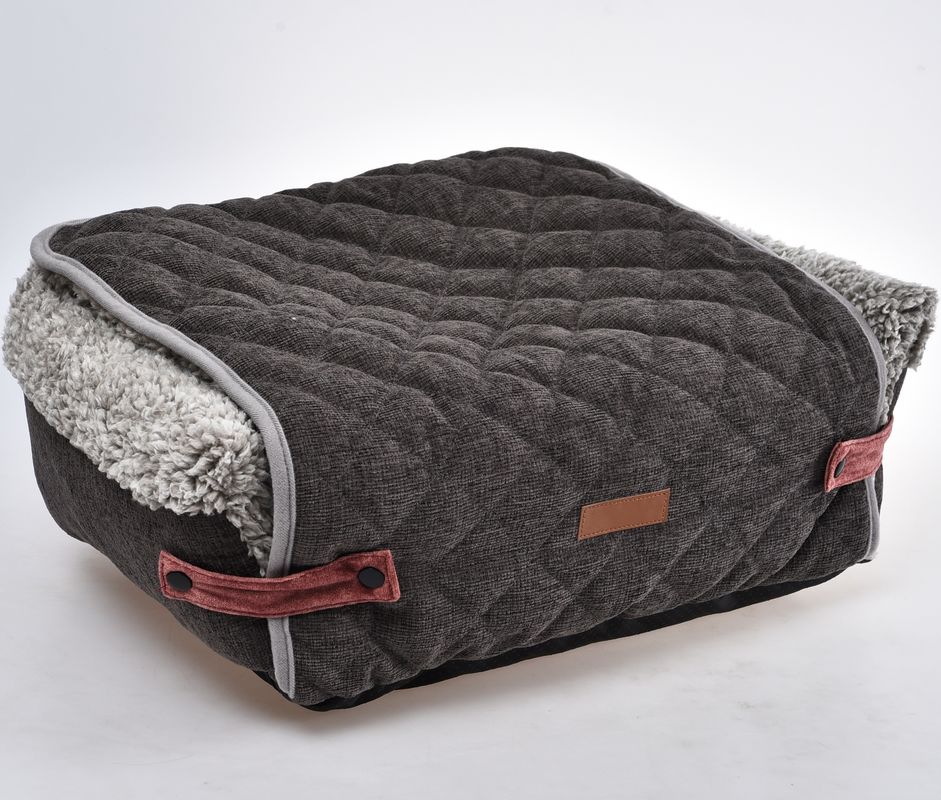 Esteira removível destacável de Flip Cover Comfortable Pet Bed Grey Dog Sofa Cushion With