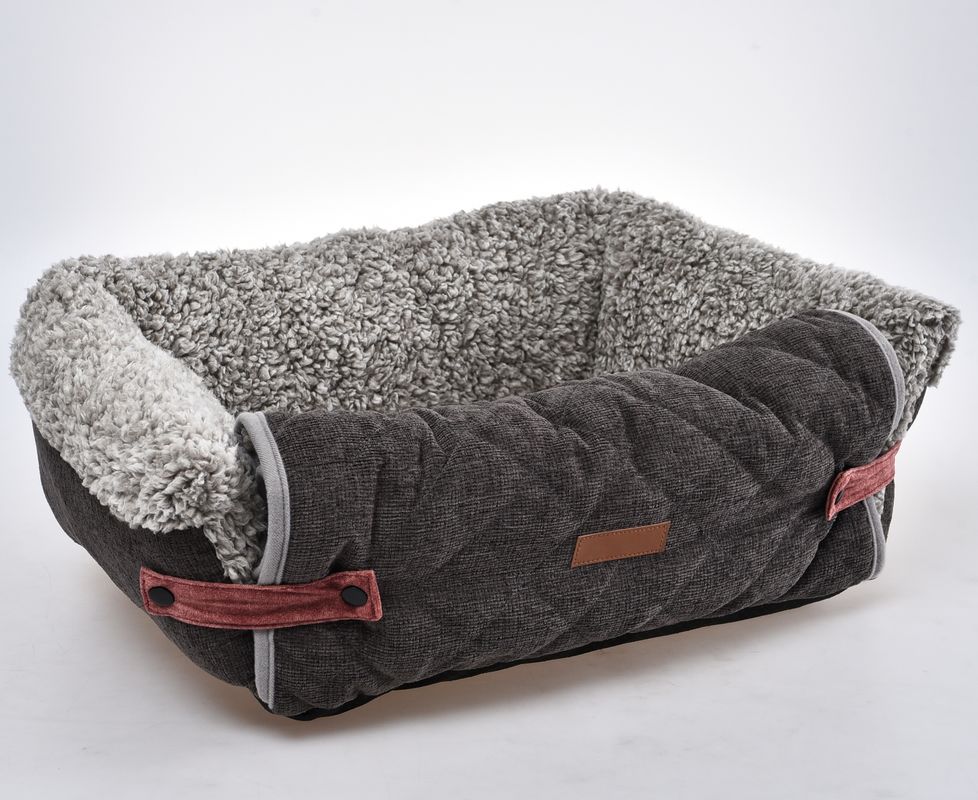Esteira removível destacável de Flip Cover Comfortable Pet Bed Grey Dog Sofa Cushion With