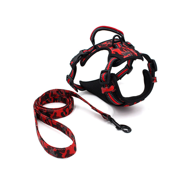 O ar macio respirável reflexivo elegante Mesh Chest Strap Traction Rope ajustou cães investe a trela