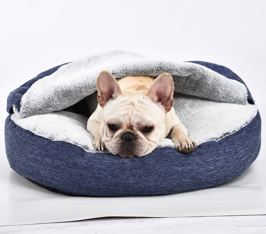 Cama de acalmação do anti animal de estimação inferior lavável superior do deslizamento de Snuggler do ninho do luxuoso da cama do cão da ansiedade não