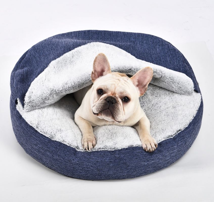Cama de acalmação do anti animal de estimação inferior lavável superior do deslizamento de Snuggler do ninho do luxuoso da cama do cão da ansiedade não