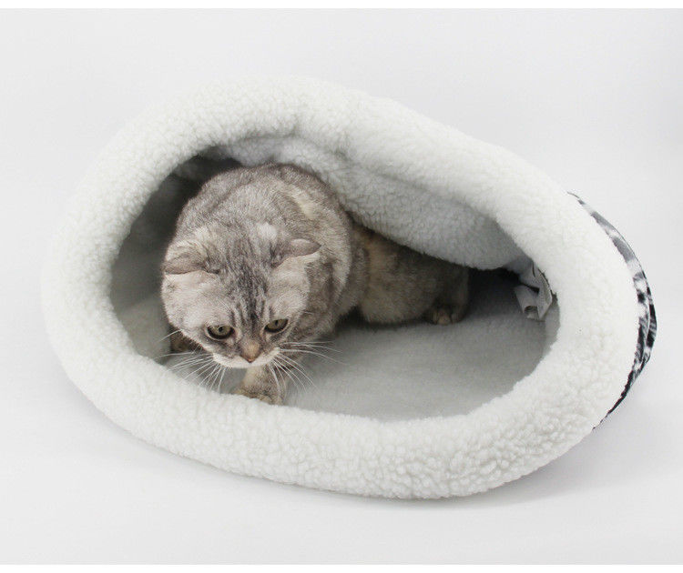 Saco-cama confortável do cão de cachorrinho do luxuoso do cordeiro da cama do animal de estimação dos cães exteriores e internos dos gatos