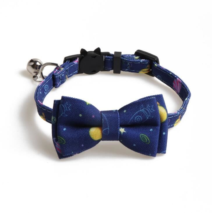 Animal de estimação ajustável Cat Collar Breakaway com laço bonito e Bell para a vaquinha e os alguns cachorrinhos
